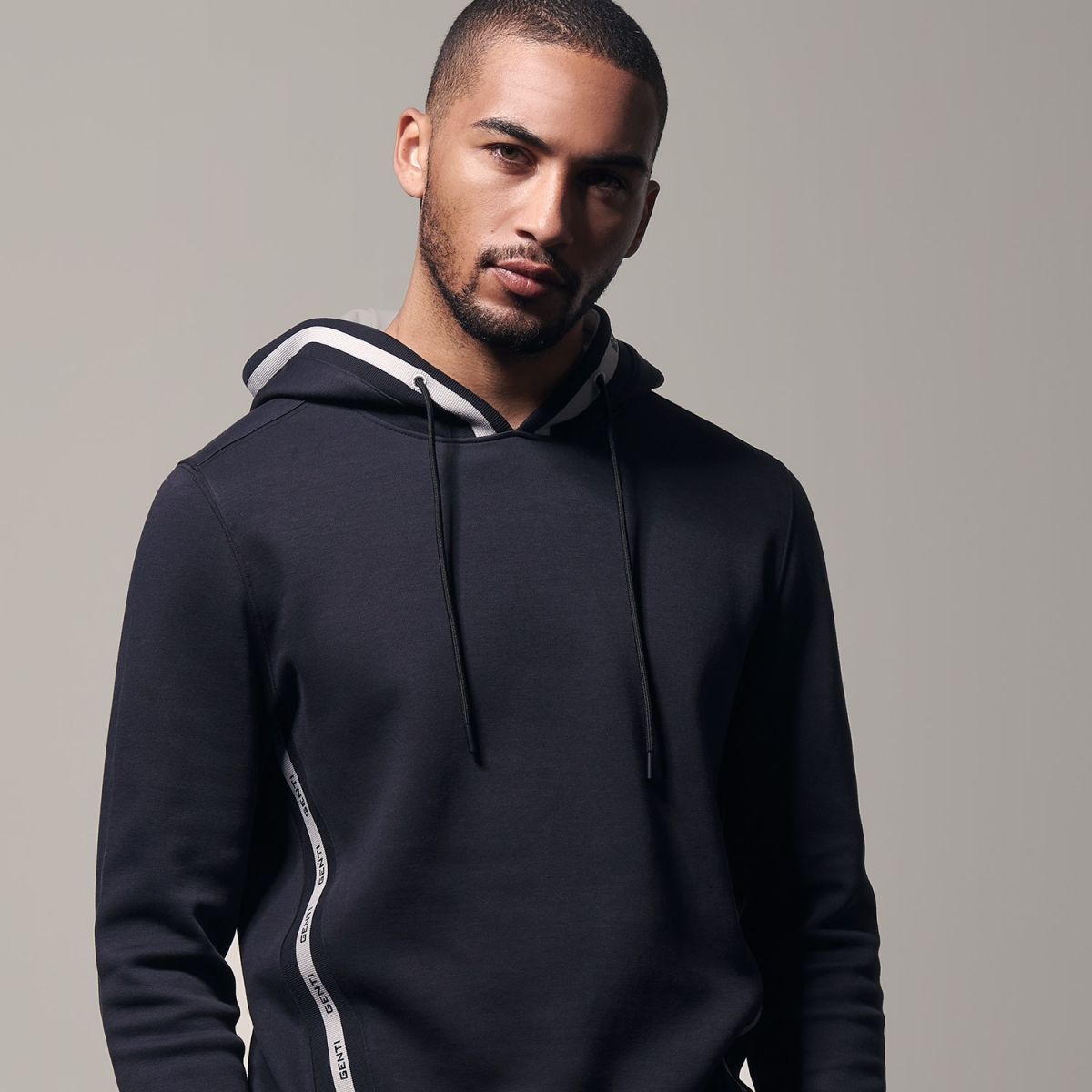 Genti hoodie zwart k4069-3278-020 - zwart | Winkelstraat.nl
